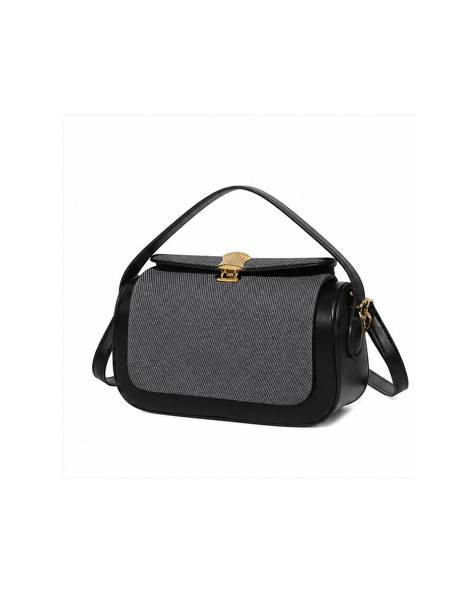 Bolso Colette color negro, vista tres cuartos