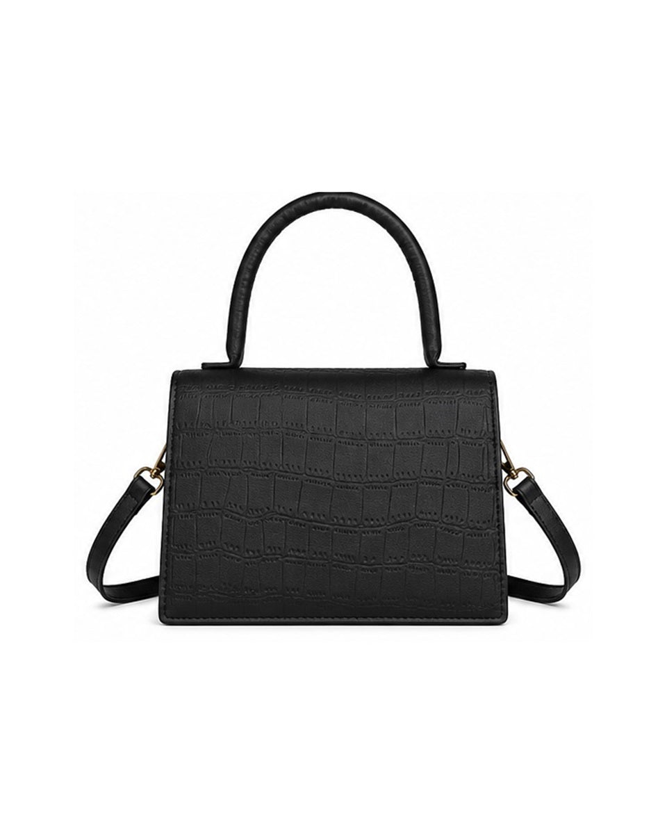 Bolso Mia color negro, vista trasera