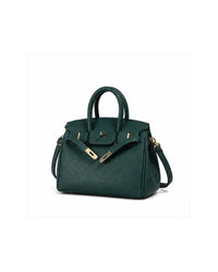 Bolso Aurora color verde, vista tres cuartos