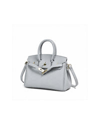 Bolso Aurora color gris claro, vista tres cuartos