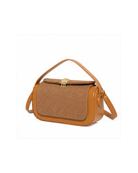 Bolso Colette color marrón, vista tres cuartos
