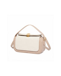 Bolso Colette color beige, vista tres cuartos